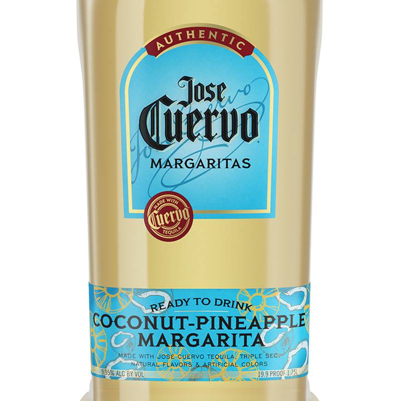 Jose Cuervo Authentic Margarita Coconut Pineapple Ready to Drink Cocktail 1.75L 9.95% ABV