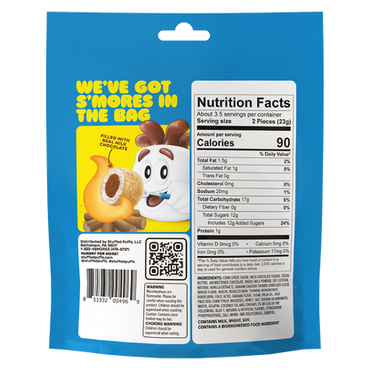 Stuffed Puffs Big Bites Cookies n Crème 6.5oz