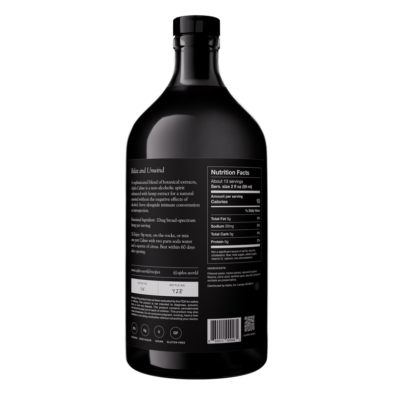 Aplós Calme Functional Non-Alcoholic Spirit 750ml