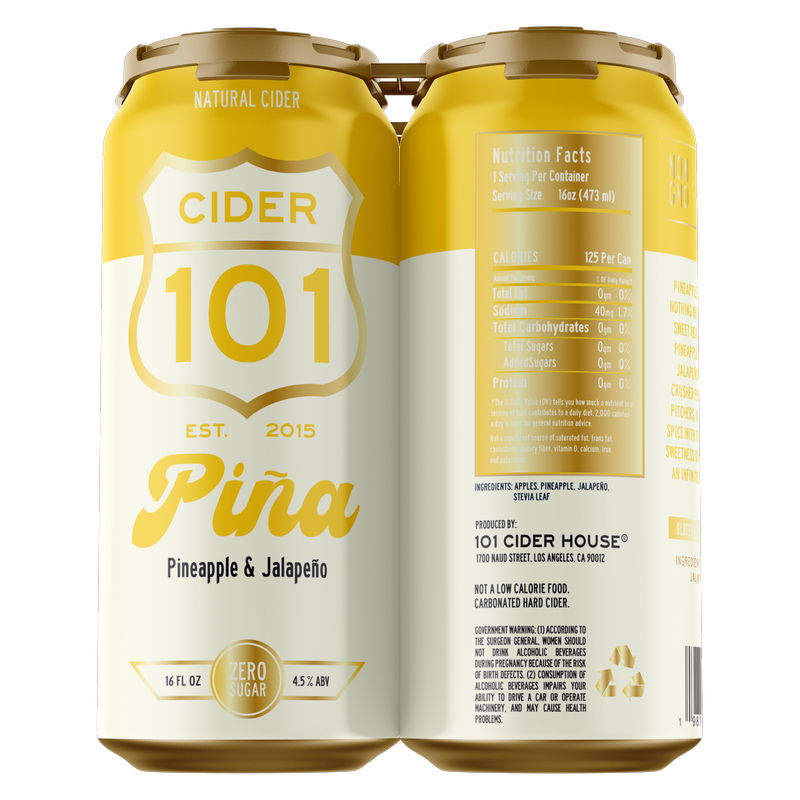 101 CIDER LIMON 4PK 16OZC