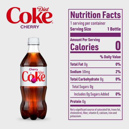 Diet Coke Cherry 20oz Btl