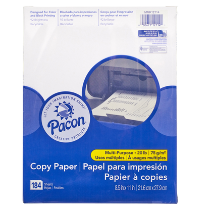 Copy Printer Paper 184 Sheets