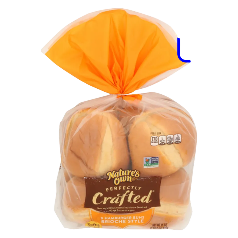 Nature's Own Perfectly Crafted Frozen Brioche Style Hamburger Buns - 8ct/18oz