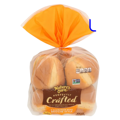 Nature's Own Perfectly Crafted Frozen Brioche Style Hamburger Buns - 8ct/18oz