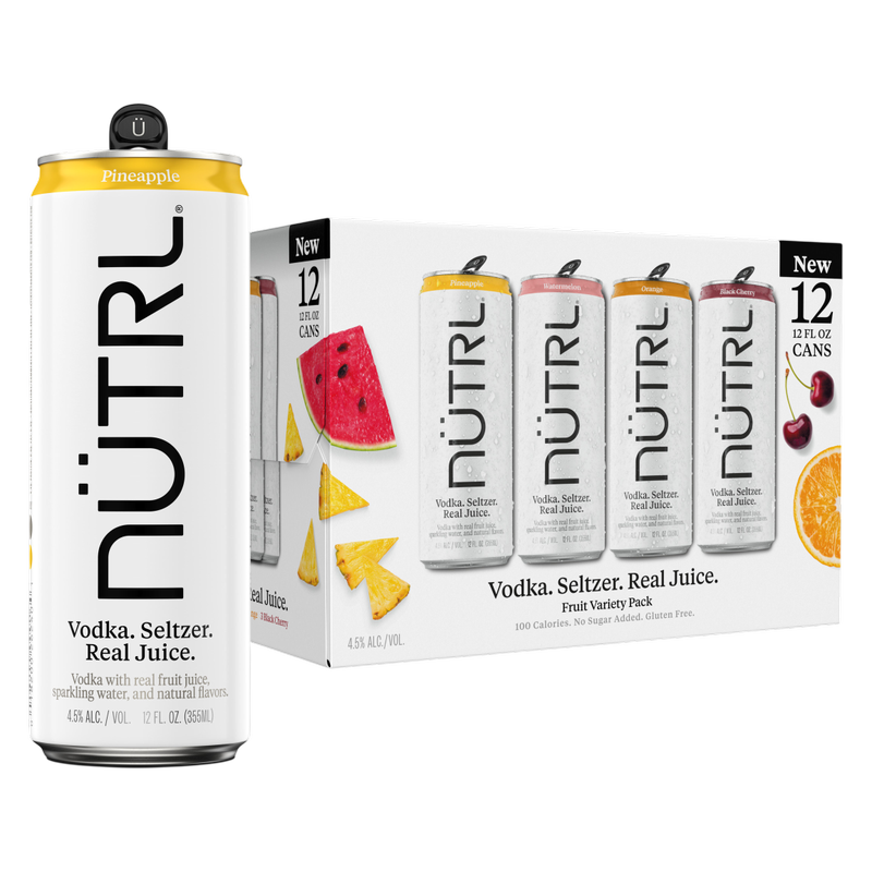 Nutrl Vodka Seltzer Fruit Variety 12PK