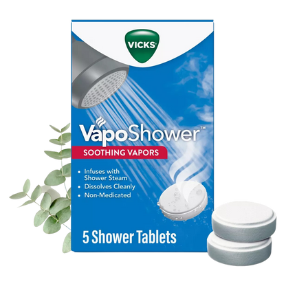 Vicks VapoShower, Dissolvable Shower Tablets, 5ct