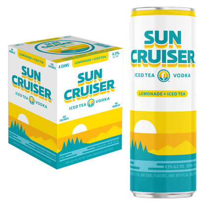 vodkaページ Sun Cruiser Lemonade + Iced Tea Vodka 4pk 12oz Can 4.5% ABV