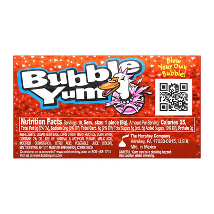 Bubble Yum Wild Strawberry Gum, 2.82 oz