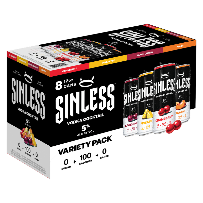 Sinless Vodka Cocktail 8pk 12oz Can
