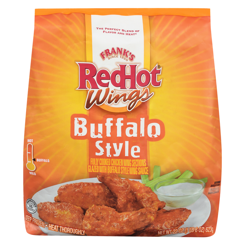 Frank's RedHot Buffalo Style Frozen Wings 22oz