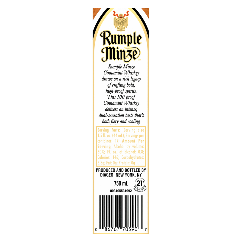 Rumple Minze Cinnamint 750ml