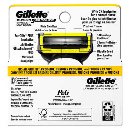 Gillette Fusion5 Proshield Razor Refill Cartridges 4ct