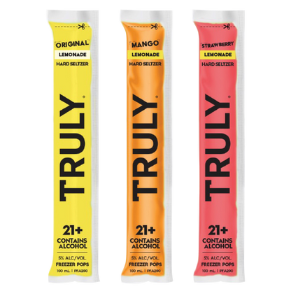 TRULY Hard Seltzer Lemonade Iced Pops 12pk 100ml Sleeve 5.0% ABV