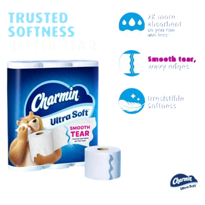 Charmin 6 Mega Rolls, Toilet Paper Ultra Soft