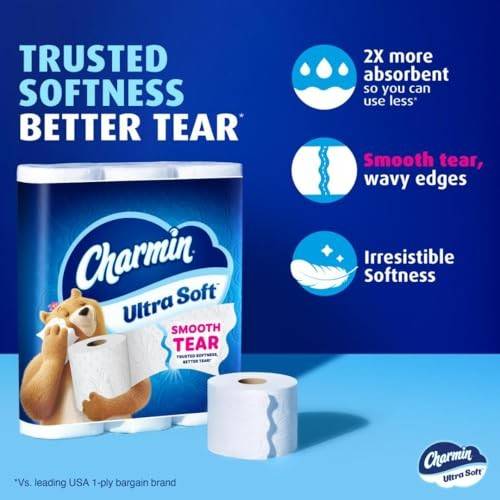 Charmin 6 Mega Rolls, Toilet Paper Ultra Soft