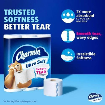 Charmin 6 Mega Rolls, Toilet Paper Ultra Soft