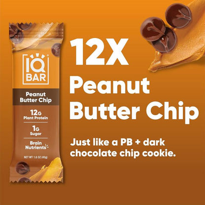 IQBAR Peanut Butter Chip Bar 1.6oz