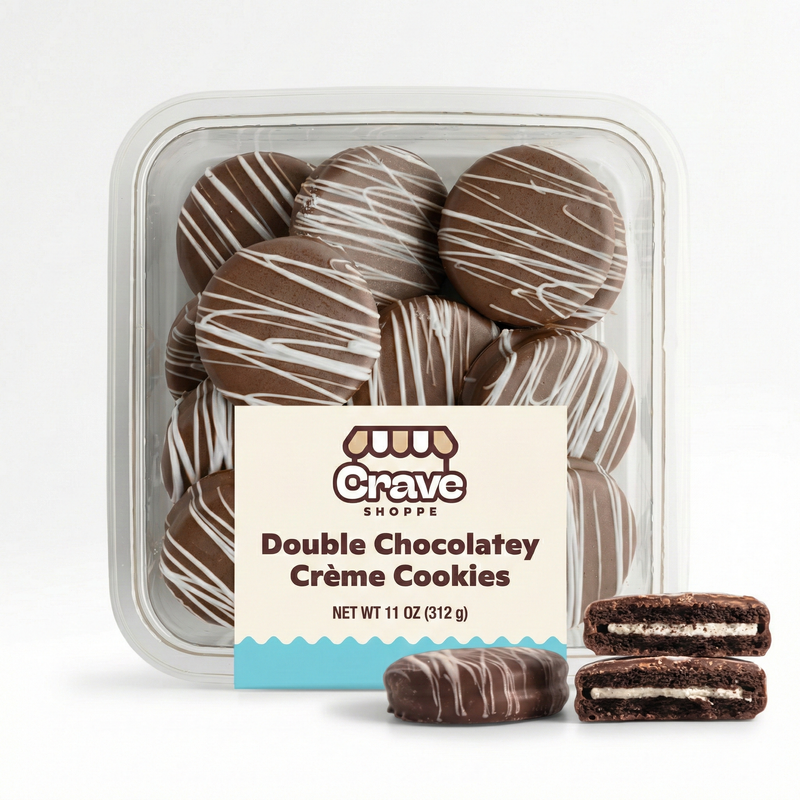 Double Chocolate Creme Cookies - 11 oz