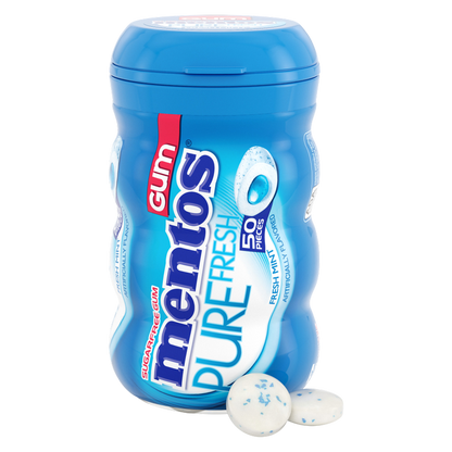 Mentos Pure Fresh Freshmint With Green Tea Sugar-Free Gum 50ct