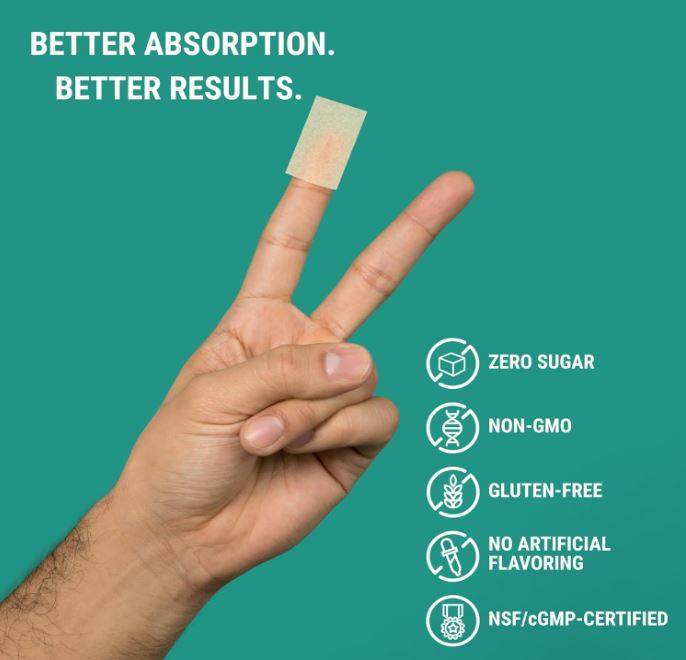 Nutrics Fast-Acting Sleep Support Oral Strips 30ct, Melatonin + GABA + L-Theanine, No Water, Zero Sugar