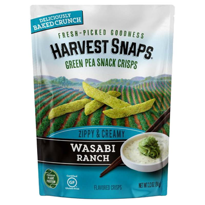 Wasabi Ranch Harvest Snaps Wasabi Ranch Green Pea Crisps 3.3oz - BevMo! – BevMo!