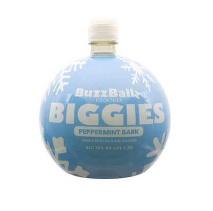 BuzzBallz Biggies Peppermint Bark Snowglobe 1.75L