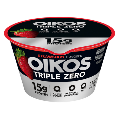 Oikos Triple Zero Strawberry Yogurt - 5.3oz