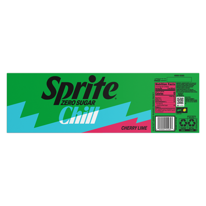 Sprite Chill Cherry Lime Zero Sugar 12pk 12oz Can
