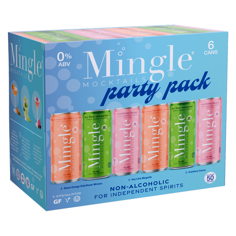 Mingle Mocktails Party Variety Pack 6pk 12oz Can