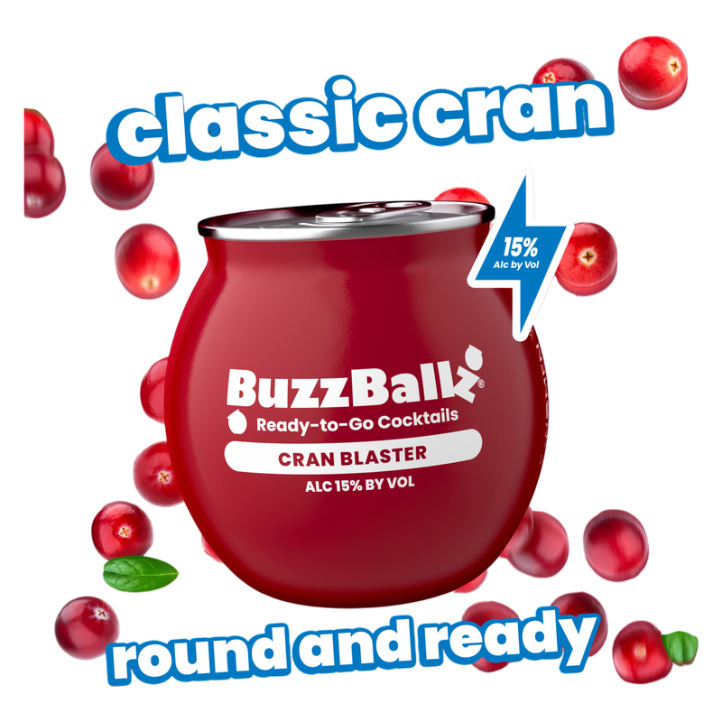 Buzzballz Chillers Cranberry 187ml 15% ABV