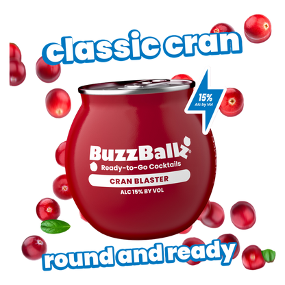 Buzzballz Chillers Cranberry 187ml 15% ABV