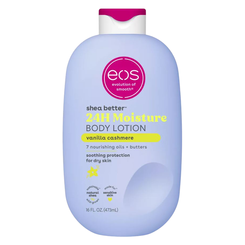 EOS Shea Better, 24H Moisture Body Lotion, Vanilla Cashmere , 16oz