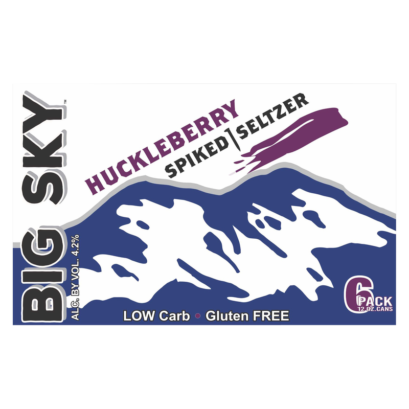 Big Sky Huckleberry Spiked Seltzer 6pk 12oz Can