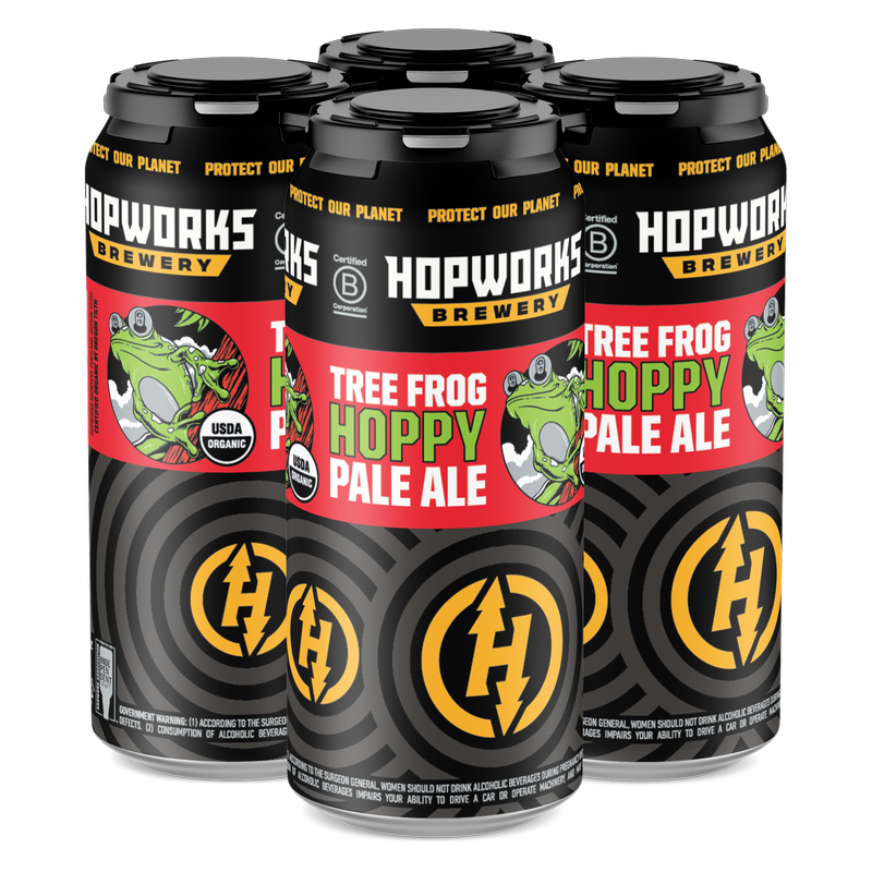 HOPWORKS TREE FROG PALE 4PKC - Hopworks – BevMo!