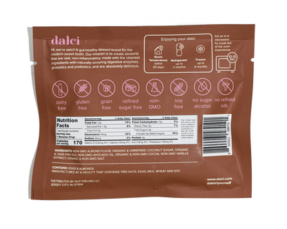 Dalci Dark Chocolate Gut-Healthy Brownie 51g