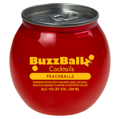 BuzzBallz Cocktails Peachballz 200ml(30 Proof)