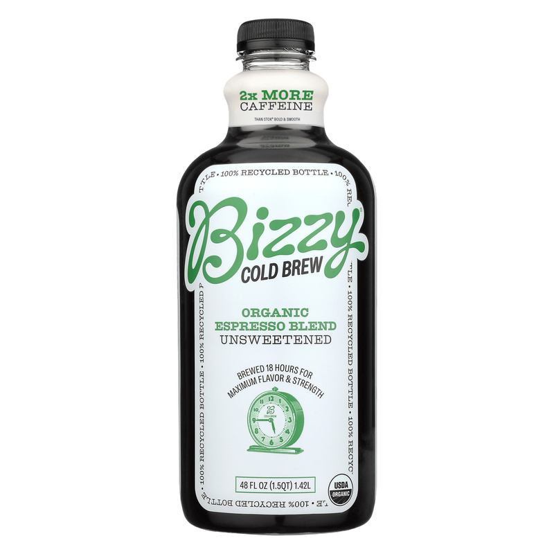 Bizzy Organic Espresso Blend Cold Brew Coffee 48oz Btl