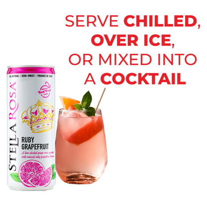 Stella Rosa Ruby Rose Grapefruit Semi-Sweet Rose Wine 2Pk/250 ml