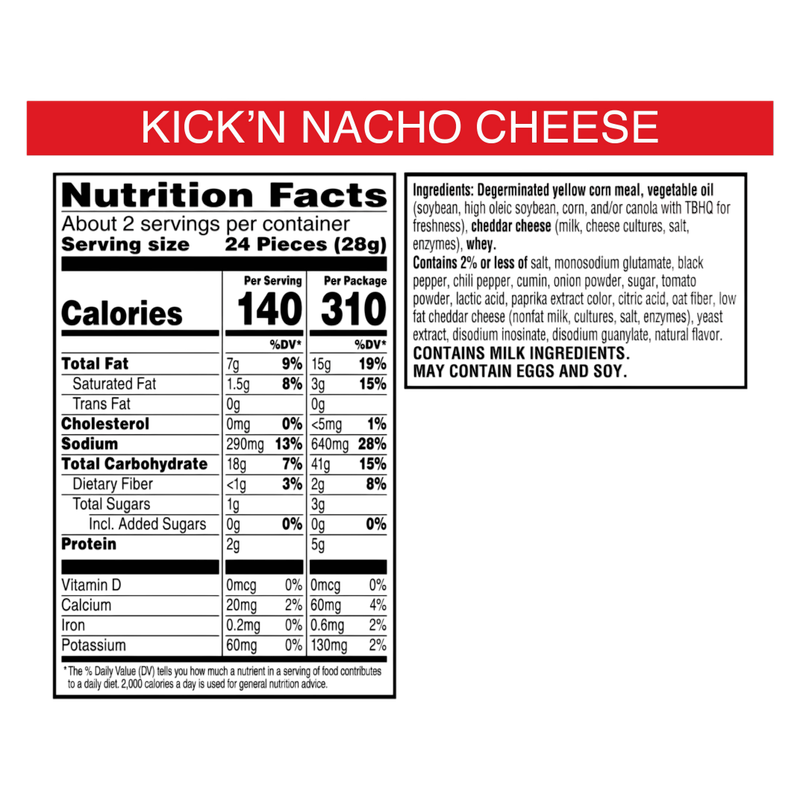 Cheez-it Crunch Kick'n Nacho Cheese, 2.25 oz