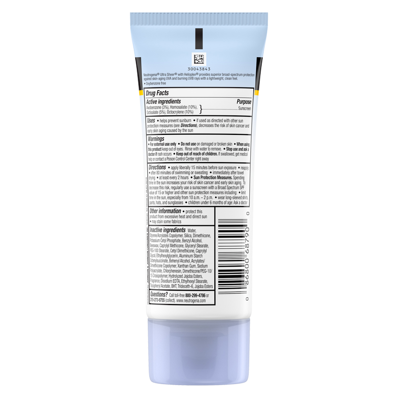 Neutrogena Ultra Sheer Dry-Touch Sunscreen Lotion Broad Spectrum SPF 55 3oz