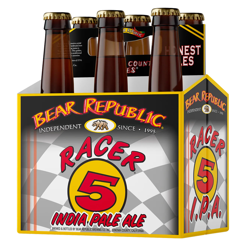 Bear Republic Racer 5 6pk 12oz Btl 7.5% ABV - Bear Republic – BevMo!