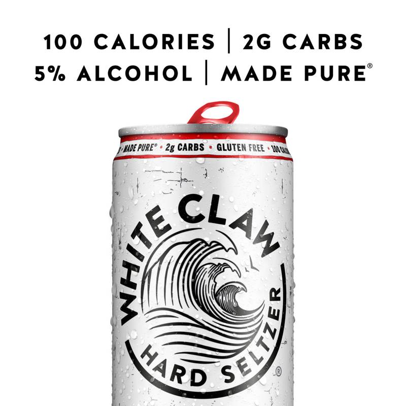 White Claw Raspberry 6pk 12oz Can 5.0% ABV - White Claw – BevMo!