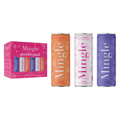 Mingle Mocktails Non-Alcoholic Sparkler Variety Pack 6pk 12oz Can