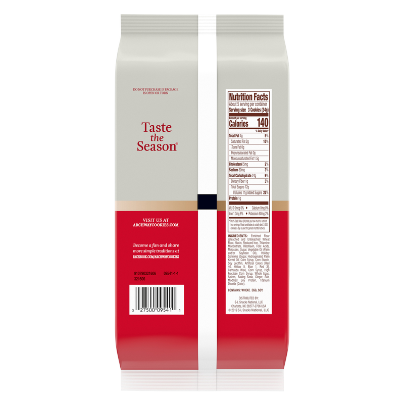 Archway Holiday Iced Gingerbread Cookies 6oz