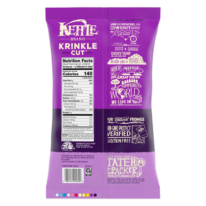 Kettle Brand Krinkle Cut Truffle and Sea Salt Potato Chips 8.5oz