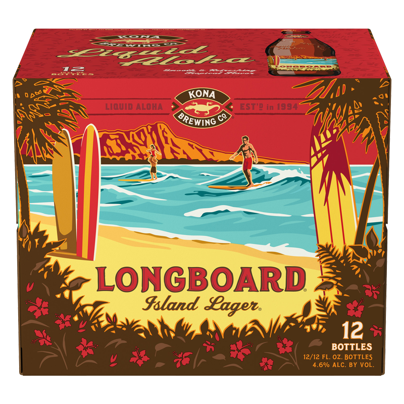 Kona Longboard Island Lager 12pk 12oz Btl 4.6% ABV