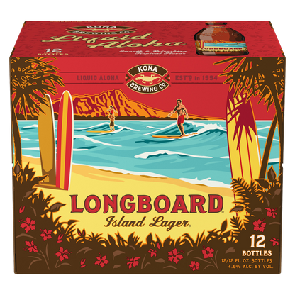 Kona Longboard Island Lager 12pk 12oz Btl 4.6% ABV