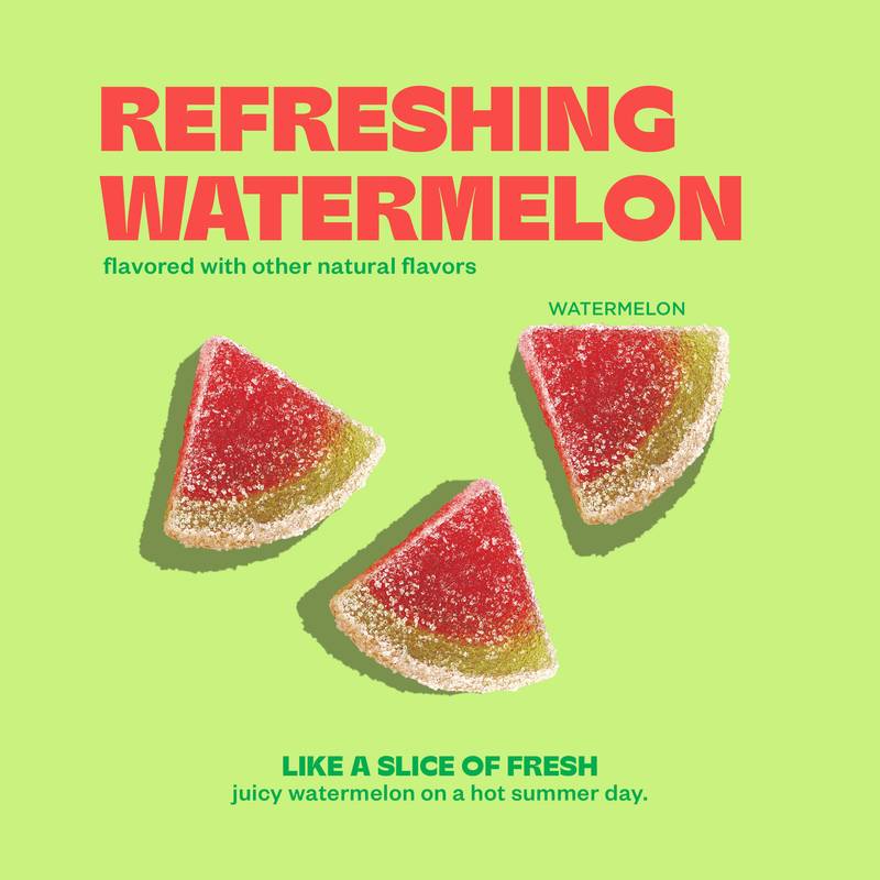 Tandy Mellow Melons, Watermelon Flavored Gummies with L-Theanine