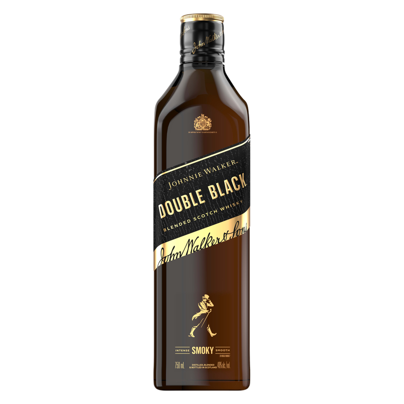 Johnnie Walker Double Black Label Blended Scotch Whisky, 750 mL