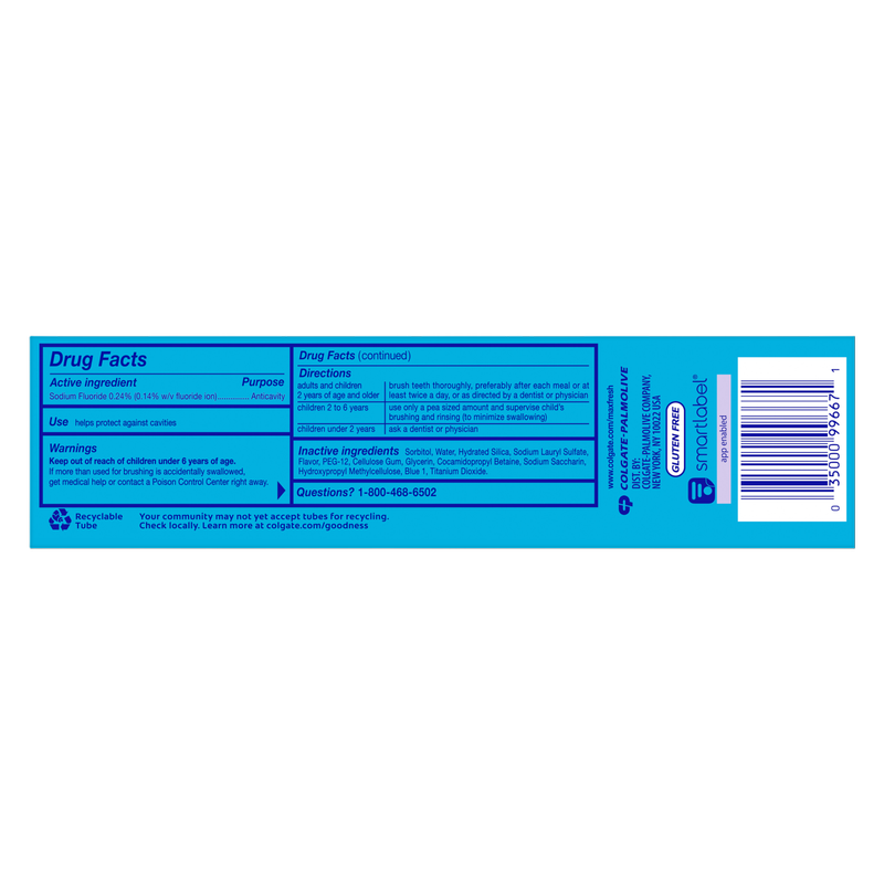 Colgate Max Fresh with Whitening Toothpaste with Mini Breath Strips, 6.3oz